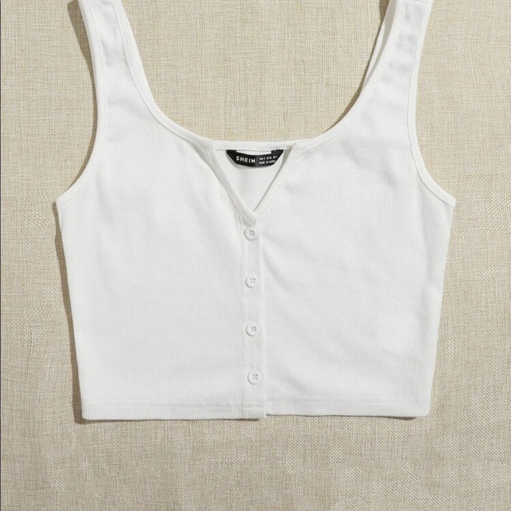 Black, white, grey cropped tank tops